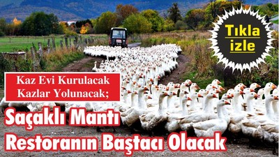 Kaz Evi Kurulacak Kazlar Yolunacak; Saçaklı Mantı Restoranın Baştacı Olacak