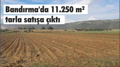 Bandırma'da 11.250 m² tarla satışa çıktı