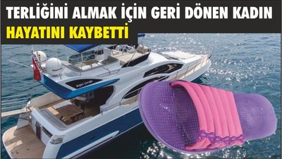 kadın teknenin pervanesine kapılarak öldü