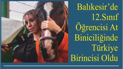 Balıkesir’den At Biniciliğinde Türkiye Birincisi