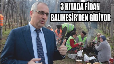 3 KITADA ONLARCA ÜLKENİN FİDANI BALIKESİR’DEN GİDİYOR