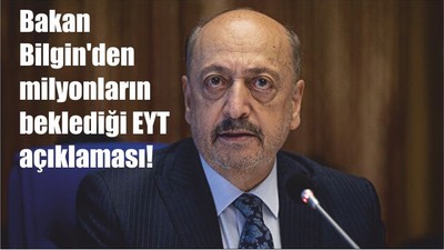 Bakan Bilgin'den milyonların beklediği EYT açıklaması!