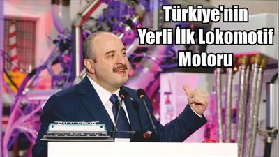 Yerli İlk Lokomotif Motor Tanıtıldı