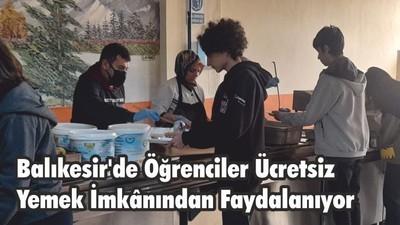 Balıkesir'de Öğrenciler Ücretsiz Yemek İmkânından Faydalanıyor