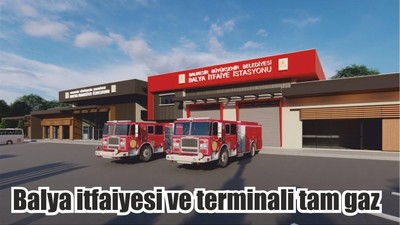 Balya itfaiyesi ve terminali tam gaz