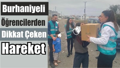 Burhaniyeli Öğrencilerden Dikkat Çeken Hareket