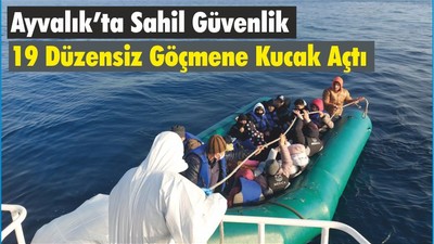 Ayvalık’ta Sahil Güvenlik 19 Düzensiz Göçmene Kucak Açtı
