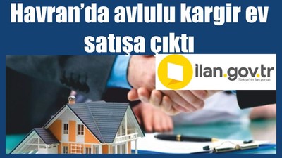 Havran’da avlulu kargir ev satışa çıktı