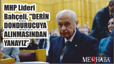 MHP Lideri Bahçeli, "DERİN DONDURUCUYA ALINMASINDAN YANAYIZ"