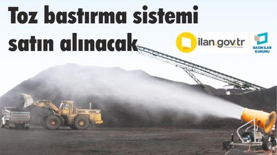 Toz bastırma sistemi satın alınacak