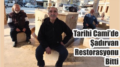 Tarihi Cami’de Şadırvan Restorasyonu Bitti