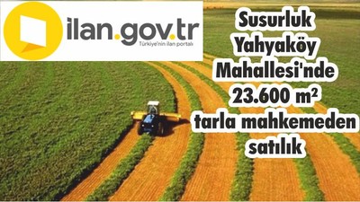 Susurluk Yahyaköy Mahallesi'nde 23.600 m² tarla satılık