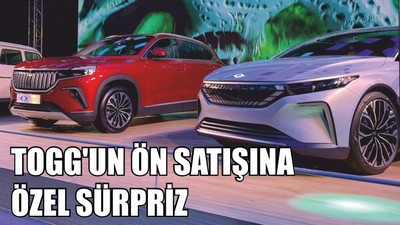 TOGG'UN ÖN SATIŞINA ÖZEL SÜRPRİZ