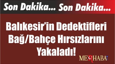 Balıkesir’in Dedektifleri Bağ/Bahçe Hırsızlarını Yakaladı!