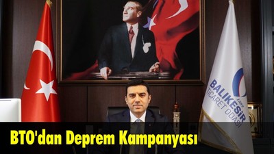 BTO'dan Deprem Kampanyası