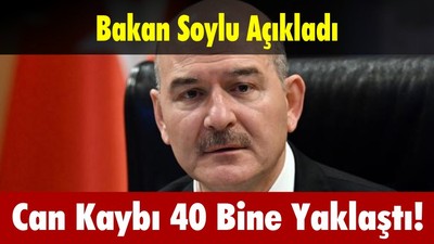 Can Kaybı 40 Bine Yaklaştı