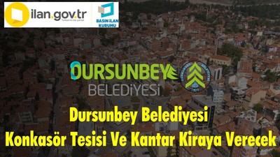 Dursunbey Belediyesi Konkasör Tesisi Ve Kantar Kiraya Verecek