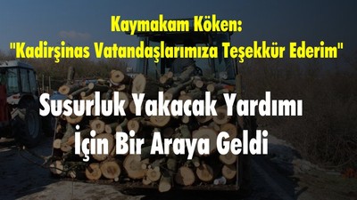 Susurluk Yakacak Yardımı İçin Bir Araya Geldi