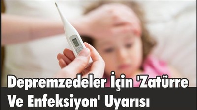Depremzedeler İçin 'Zatürre Ve Enfeksiyon' Uyarısı