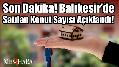 Son Dakika! Balıkesir’de Satılan Konut Sayısı Açıklandı!