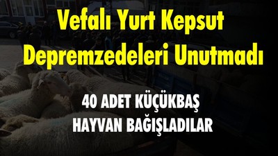 Vefalı Yurt Kepsut Depremzedeleri Unutmadı