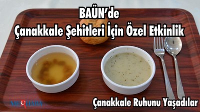 BAÜN’de Çanakkale Şehitleri İçin Özel Etkinlik