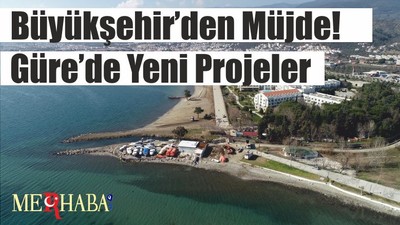 Büyükşehir’den Güre Sahil Yolu’nda hummalı çalışma