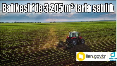 Balıkesir’de 3.205 m² tarla satılık