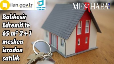 Balıkesir Edremit'te 65 m² 2+1 mesken icradan satılık