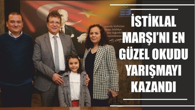 İSTİKLAL MARŞI’NI EN GÜZEL OKUDU YARIŞMAYI KAZANDI
