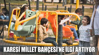 Karesi Millet Bahçesi’ne İlgi Artıyor