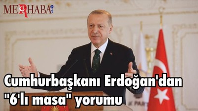 Cumhurbaşkanı Erdoğan'dan "6'lı masa" yorumu