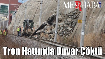 Son Dakika: Tren Hattında İstinat Duvarı Çöktü