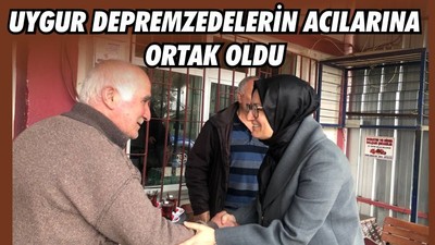 UYGUR, DEPREMZEDELERİN ACILARINA ORTAK OLDU