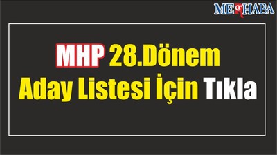 MHP 28. Dönem Aday Listesi