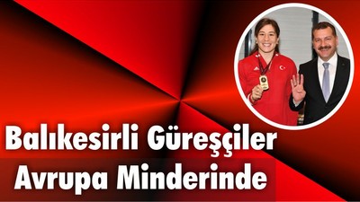 Balıkesirli Güreşçiler Avrupa Minderinde