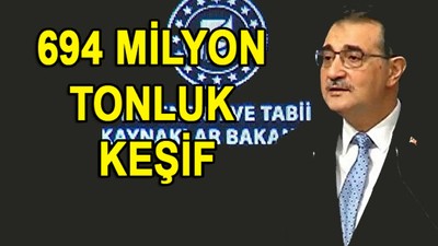 Bakan Dönmez açıkladı: 694 milyonluk keşif!