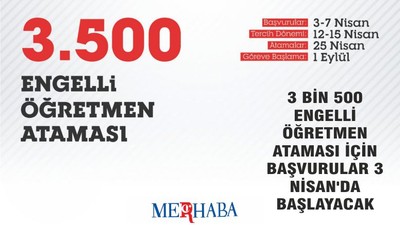 Öğretmen Ataması 3 Nisan'da