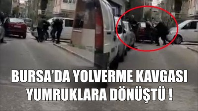 Yol verme kavgası yumruklara dönüştü.