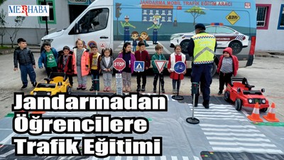 Jandarmadan Öğrencilere Trafik Eğitimi