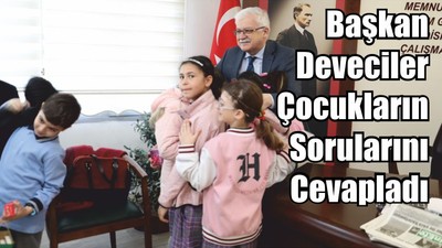 Başkan Deveciler Çocukların Sorularını Cevapladı