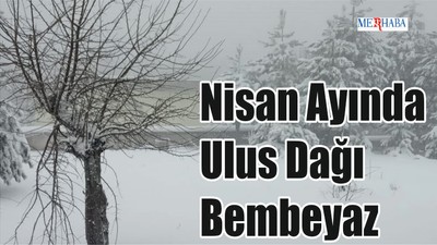 Nisan Ayında Ulus Dağı Bembeyaz