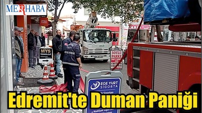 Edremit'te Duman Paniği