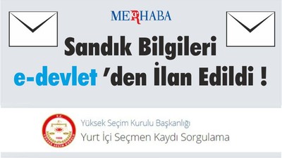 Sandık Bilgileri Açıklandı