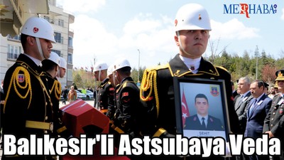 Balıkesir'li Astsubaya Veda