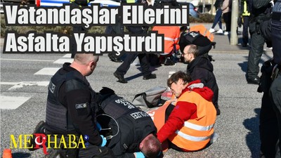 Vatandaşlar Ellerini Asfalta Yapıştırdı