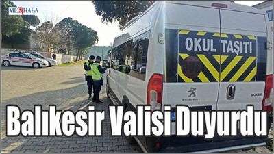 Balıkesir Valisi Duyurdu