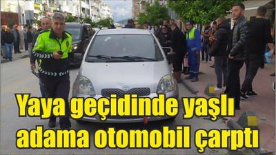Son Dakika: Yaya geçidinde yaşlı adama otomobil çarptı