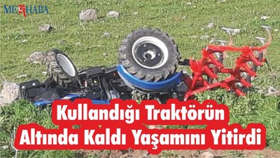 traktör şarampole devrildi