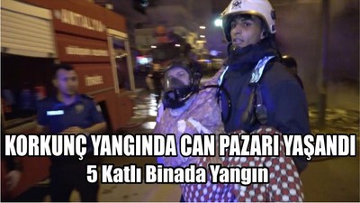 5 Katlı Binada Yangın